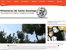 Tablet Screenshot of misionerasdesantodomingo.org